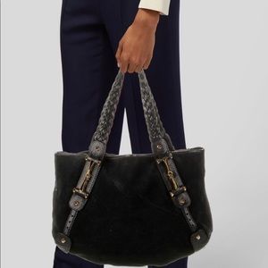 💕Authentic Gucci Black Suede Medium Pelham Bag💕